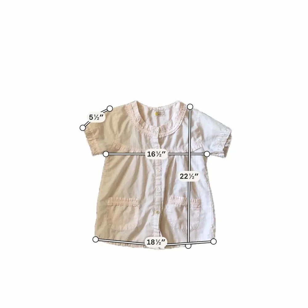 Girly Baby Pink Cottagecore Pajama Set Girls Size Large 12/14